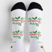Frohe Weihnachtsgeschenke Santa Nachhaltig Premium Socken (Oben)