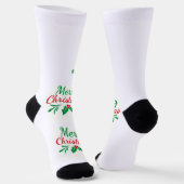 Frohe Weihnachtsgeschenke Santa Nachhaltig Premium Socken (Gewinkelt)