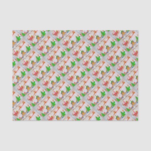 Frohe Weihnachtsgeschenke Seidenpapier (Vorderseite)