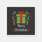 Frohe Weihnachtsgeschenke Serviette (Vorderseite)