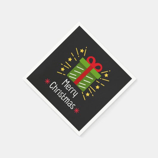 Frohe Weihnachtsgeschenke Serviette (Ecke)