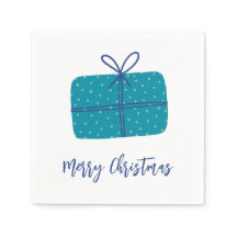 Frohe Weihnachtsgeschenke Simple Blue