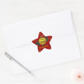 Frohe Weihnachtsgeschenke Stern-Aufkleber (Umschlag)