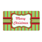 Frohe Weihnachtsgeschenke Tag Labels (Vorne)