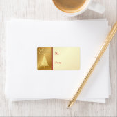 Frohe Weihnachtsgeschenke Tag Labels - Elegantes G Adressaufkleber (Insitu)