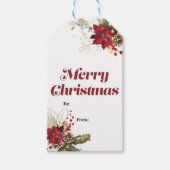 Frohe Weihnachtsgeschenke Tag mit Heiligen und Poi Geschenkanhänger (Vorderseite)