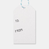 Frohe Weihnachtsgeschenke Tag Palm Tree Geschenkanhänger (Rückseite)