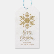 Frohe Weihnachtsgeschenke Tag, Snowflake Hang Tag