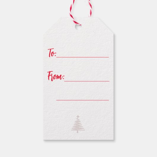 Frohe Weihnachtsgeschenke Tag zu personalisieren Geschenkanhänger (Rückseite)