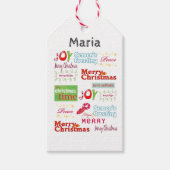 Frohe Weihnachtsgeschenke Tags Frohe Festtage Geschenkanhänger (Vorderseite)