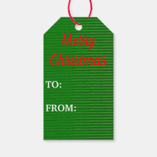 Frohe Weihnachtsgeschenke Tags, Set von zehn (10) Geschenkanhänger