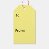 Frohe Weihnachtsgeschenke Tags Weihnachtsmann Geschenkanhänger (Rückseite)