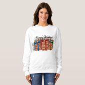 Frohe Weihnachtsgeschenke Wrapped Cookies Sweatshirt (Vorne ganz)