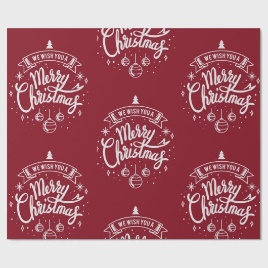 Frohe Weihnachtsgeschenke Wrapping Geschenkpapier (Flach)