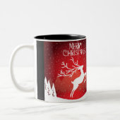 Frohe Weihnachtsgeschenke Zweifarbige Tasse (Links)