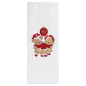 Frohe Weihnachtsgeschenktasche Geschenktüte Für Weinflaschen (Rückseite)