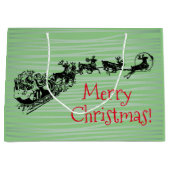 Frohe Weihnachtsgeschenktasche Große Geschenktüte (Vorderseite)