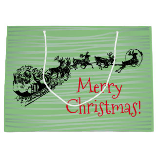 Frohe Weihnachtsgeschenktasche Große Geschenktüte