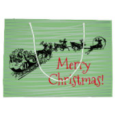 Frohe Weihnachtsgeschenktasche Große Geschenktüte (Rückseite)