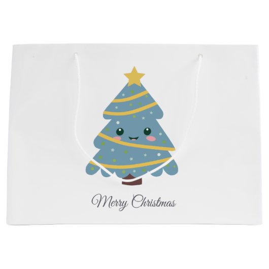 Frohe Weihnachtsgeschenktasche Große Geschenktüte (Vorderseite)