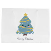 Frohe Weihnachtsgeschenktasche Große Geschenktüte (Rückseite)