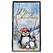 Frohe Weihnachtsgeschenktasche Kleine Geschenktüte (Vorderseite)