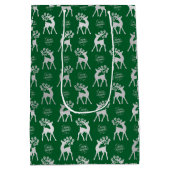 Frohe Weihnachtsgeschenktasche Mittlere Geschenktüte (Rückseite)