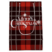 Frohe Weihnachtsgeschenktasche Mittlere Geschenktüte (Rückseite)