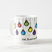 Frohe Weihnachtsgeschmack Kaffeetasse (Vorderseite Links)