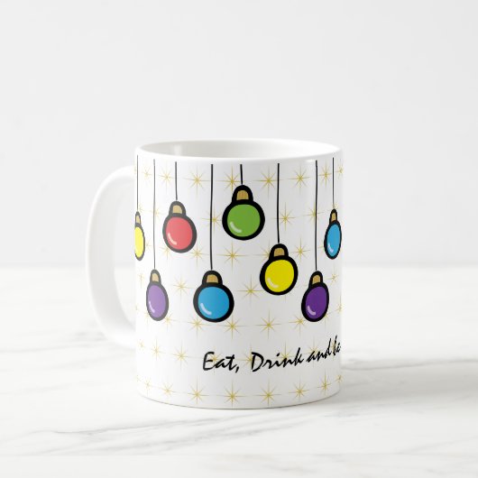 Frohe Weihnachtsgeschmack Kaffeetasse (Vorderseite Links)