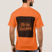 Frohe Weihnachtsgestaltung für das Shirt (Rückseite)