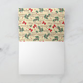Frohe Weihnachtsgestaltung Karte (Innenseite)