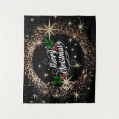 Frohe Weihnachtsgestaltung, Wandteppich (Vorderseite)