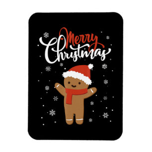 Frohe Weihnachtsginger Brot Weihnachten Weihnachts Magnet