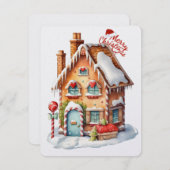 Frohe Weihnachtsgingerei Feiertagskarte (Vorne/Hinten)