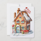 Frohe Weihnachtsgingerei Feiertagskarte (Vorderseite)