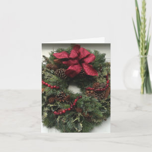 Frohe Weihnachtsgirlande Feiertagskarte