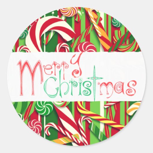 Frohe Weihnachtsglanz / Matte Sticker (Vorderseite)