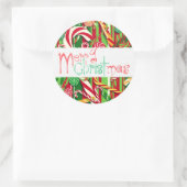 Frohe Weihnachtsglanz / Matte Sticker (Tasche)