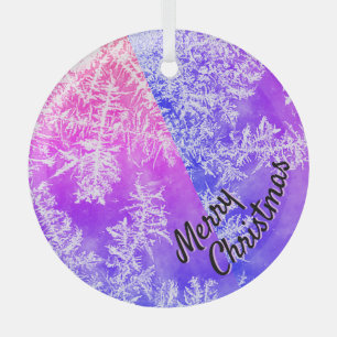 Frohe Weihnachtsglasdekoration Ornament Aus Glas