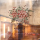 Frohe Weihnachtsglocke Fensteraufkleber (Blatt 2)