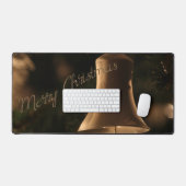 "Frohe Weihnachtsglocke" Schreibtischunterlage (Tastatur & Maus)