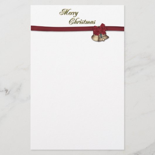 Frohe Weihnachtsglocken Briefpapier (Vorderseite)