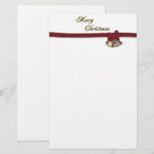 Frohe Weihnachtsglocken Briefpapier (Vorne/Hinten)