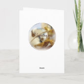 Frohe Weihnachtsglocken Feiertagskarte (Rückseite)
