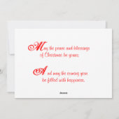 Frohe Weihnachtsglocken Feiertagskarte (Rückseite)