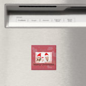 Frohe Weihnachtsglocken mit Bild Magnet (In Situ (Geschirrspüler))