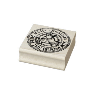 Frohe Weihnachtsglocken Personalisierten Weihnacht Gummistempel