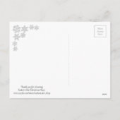 Frohe Weihnachtsglocken Red Holiday Postcard Feiertagspostkarte (Rückseite)