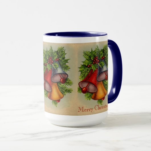 Frohe Weihnachtsglocken-Tasse Tasse (VorderseiteRechts)